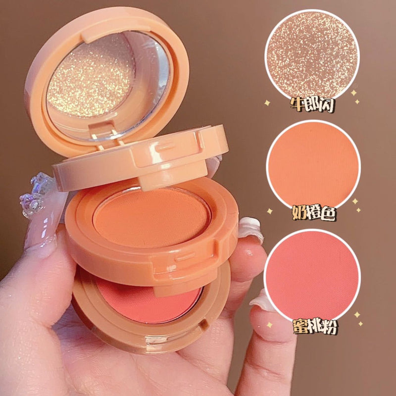 Paleta de Maquiagem Blush 3 em 1