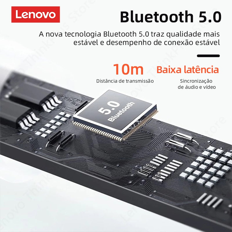 Fone de Ouvido Bluetooth Lenovo Lp5 Original